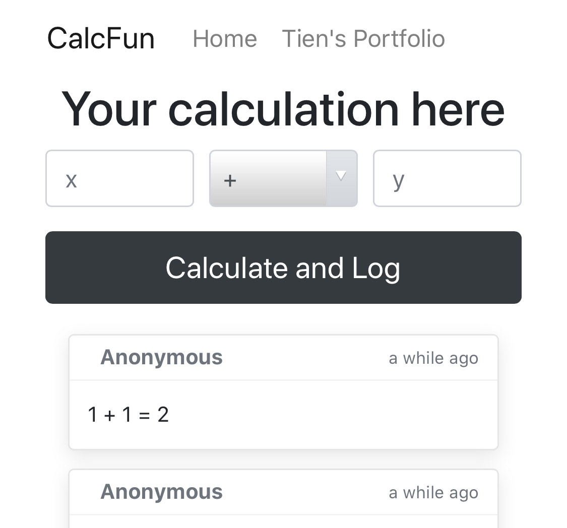 Realtime Calculator